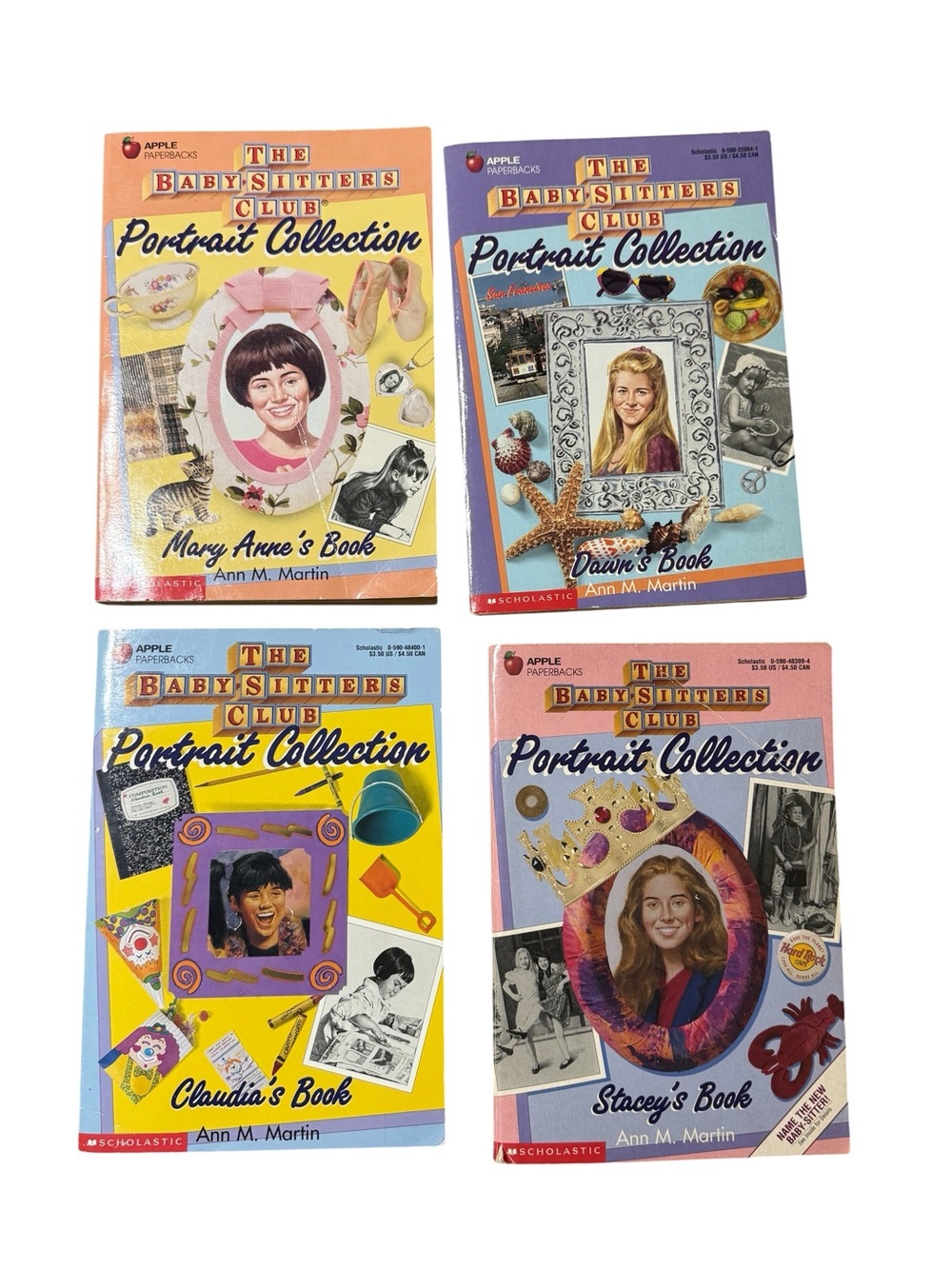 Baby-Sitters Club Portrait Collection 4 Book Lot Ann M Martin Scholastic VTG